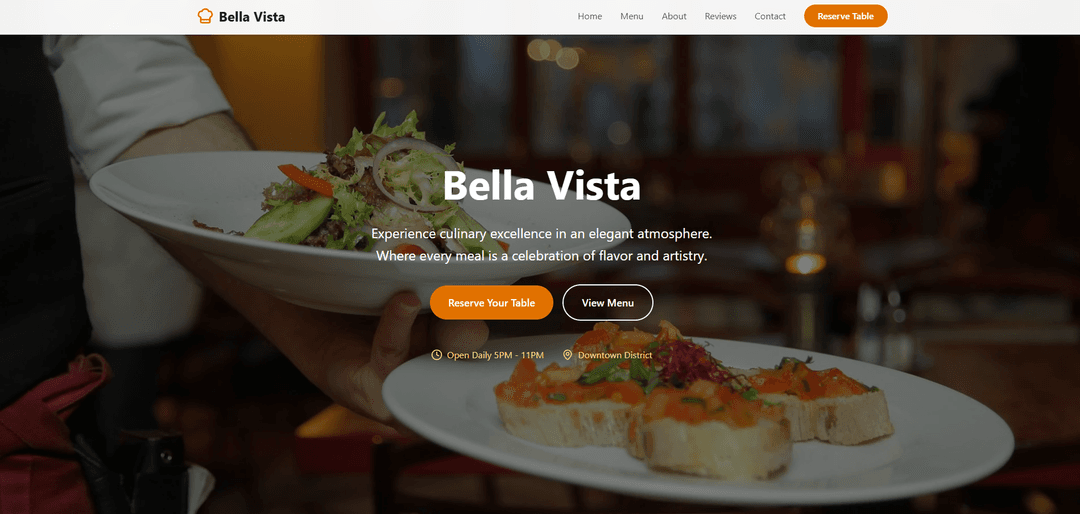 Bella Vista Website